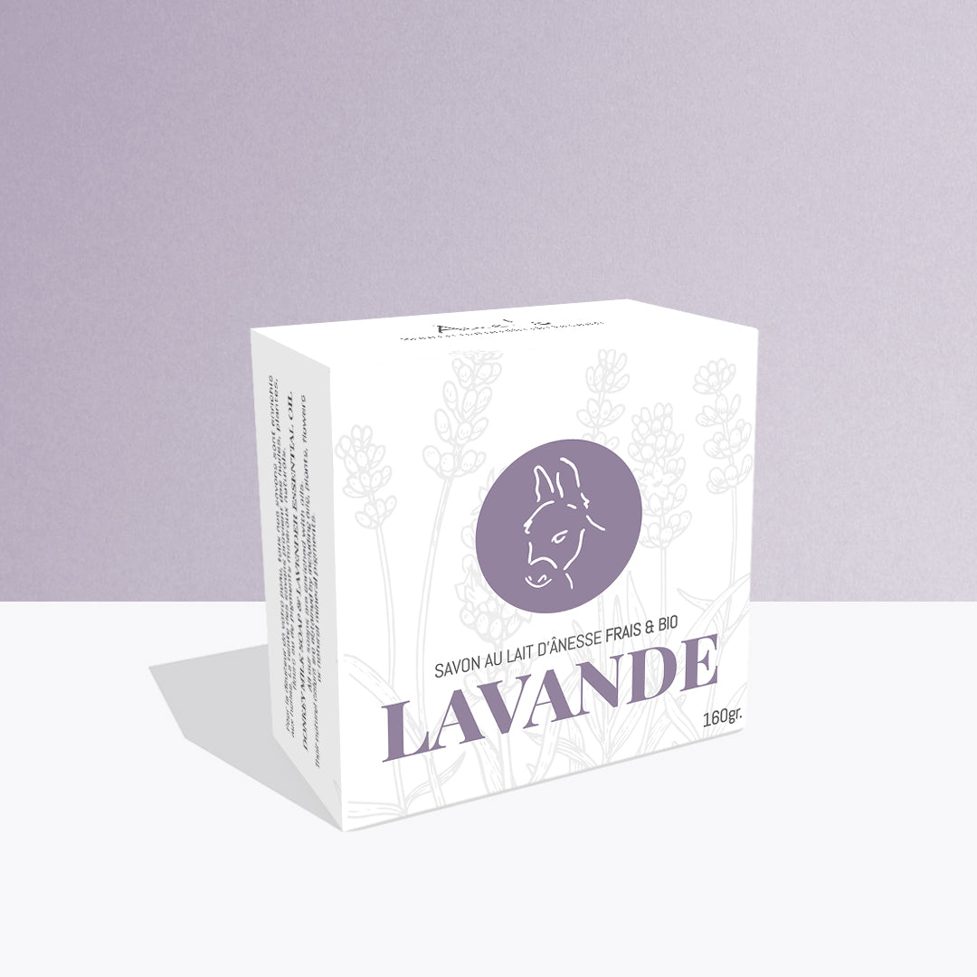 Savon visage et corps - Lait d’ânesse et huile essentielle de lavande