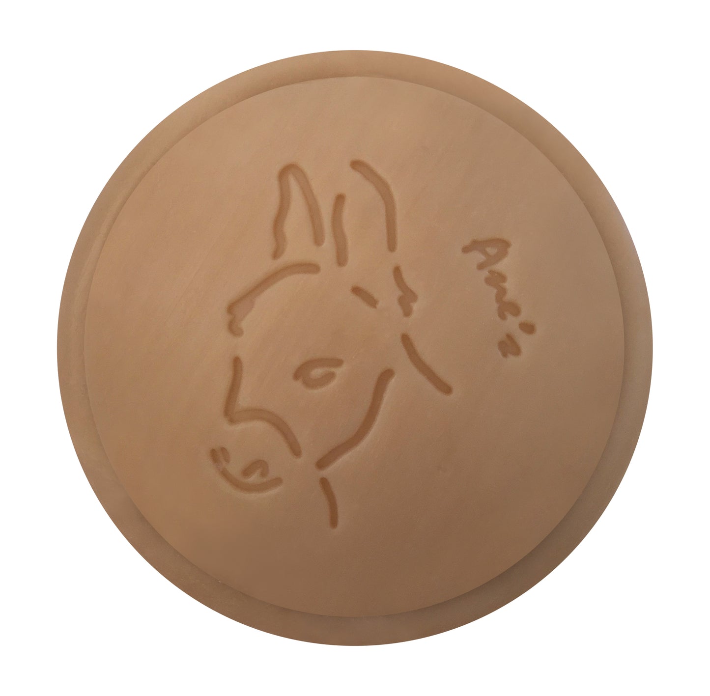 Savon visage et corps à l'huile de jojoba enrichi en lait d'ânesse frais et bio. Fabrication artisanale. Format économique: 160g.