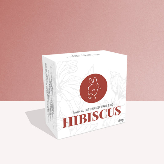 Savon visage et corps - Lait d’ânesse et fleurs d'hibiscus