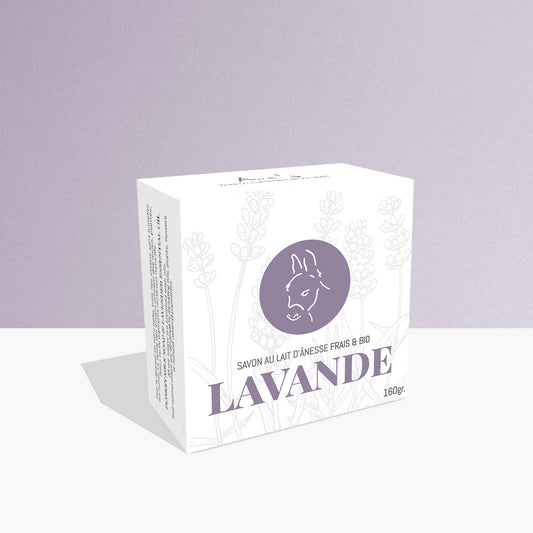 Savon visage et corps - Lait d’ânesse et huile essentielle de lavande
