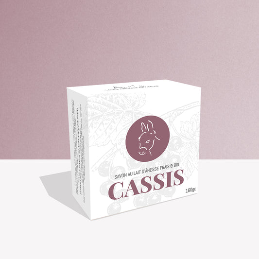 Savon visage et corps - Lait d’ânesse et huile de grains de cassis