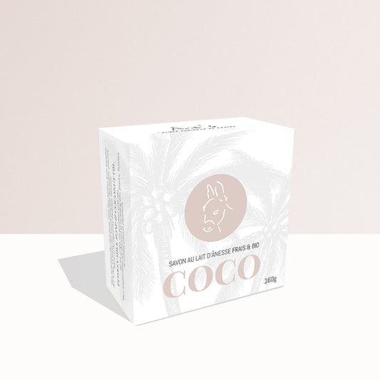Savon visage et corps - Lait d’ânesse et huile de coco