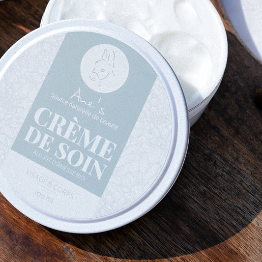 Crème de soin visage et corps au lait d’ânesse