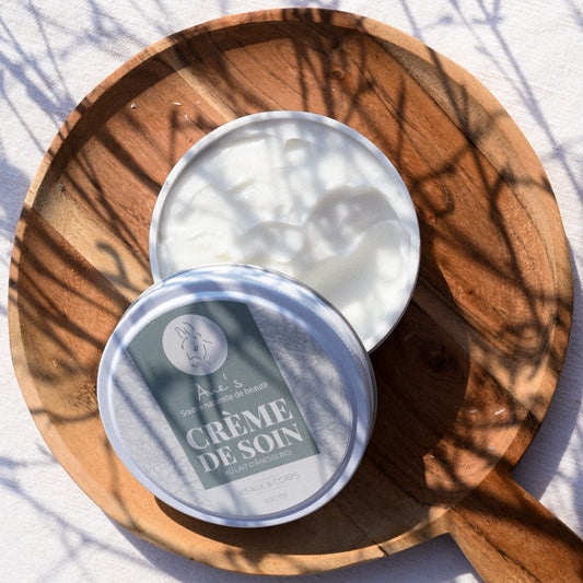 Crème de soin visage et corps au lait d’ânesse